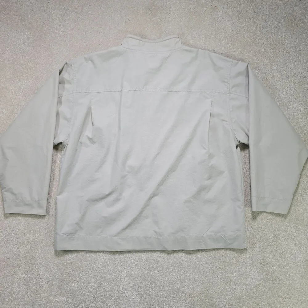 Tommy Bahama Wind Jammin Full Zip Jacket Men's L Tan Rayon Lined NWT